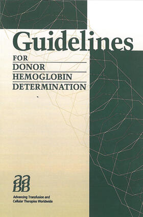 Cable / Houseworth |  Guidelines for Donor Hemoglobin Determination | Buch |  Sack Fachmedien