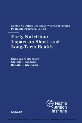 Guandalini / Kleinman |  Early Nutrition: Impact on Short- and Long-Term Health | eBook | Sack Fachmedien