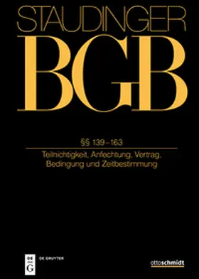 Staudinger |  Kommentar zum Bürgerlichen Gesetzbuch mit Einführungsgesetz und Nebengesetzen: BGB    | Buch |  Sack Fachmedien