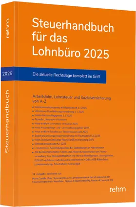 Meer |  Steuerhandbuch für das Lohnbüro 2025 | Buch |  Sack Fachmedien