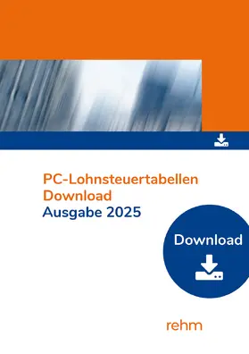  PC-Lohnsteuertabellen 2025 Einzelplatzversion | Sonstiges |  Sack Fachmedien