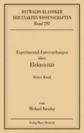  Experimentaluntersuchungen über Elektricität, Band 1 (Faraday) | Buch |  Sack Fachmedien