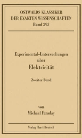  Experimentaluntersuchungen über Elektricität, Band 2 (Faraday) | Buch |  Sack Fachmedien