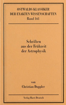  Schriften aus der Frühzeit der Astrophysik (Doppler) | Buch |  Sack Fachmedien