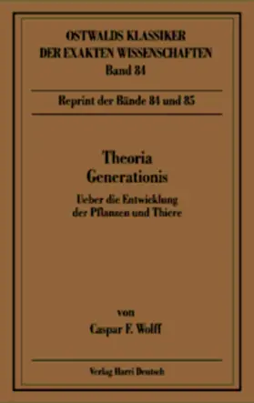  Theoria Generationis (Wolff) | Buch |  Sack Fachmedien