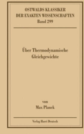 Planck / Ebeling / Hoffmann |  Thermodynamische Gleichgewichte | Buch |  Sack Fachmedien