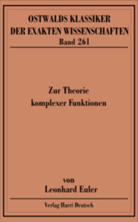  Zur Theorie komplexer Funktionen (Euler) | Buch |  Sack Fachmedien