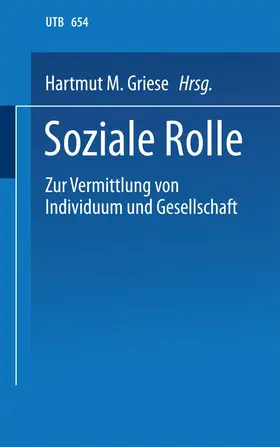 Griese |  Soziale Rolle | Buch |  Sack Fachmedien