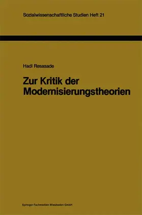 Resasade |  Zur Kritik der Modernisierungstheorien | Buch |  Sack Fachmedien