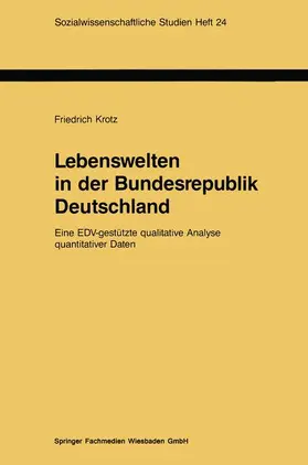 Krotz |  Lebenswelten in der Bundesrepublik Deutschland | Buch |  Sack Fachmedien