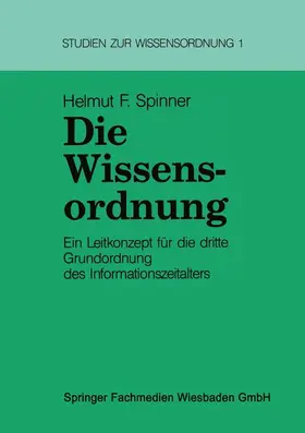 Spinner |  Die Wissensordnung | Buch |  Sack Fachmedien