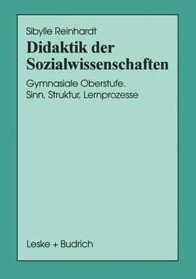 Reinhardt |  Reinhardt, S: Didaktik der Sozialwissenschaften | Buch |  Sack Fachmedien