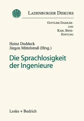 Mittelstraß / Duddeck |  Die Sprachlosigkeit der Ingenieure | Buch |  Sack Fachmedien