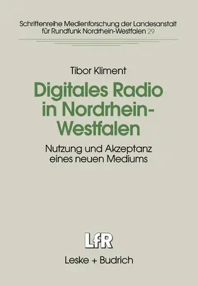 Kliment |  Digitales Radio in Nordrhein-Westfalen | Buch |  Sack Fachmedien