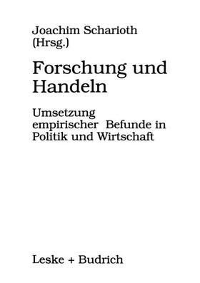 Scharioth |  Forschung und Handeln | Buch |  Sack Fachmedien