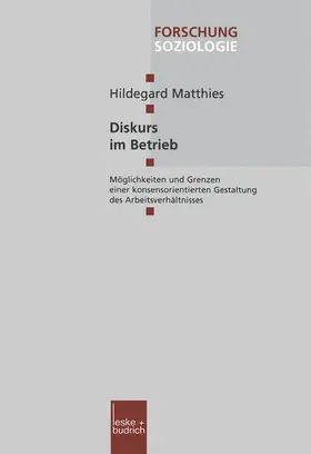 Matthies |  Diskurs im Betrieb | Buch |  Sack Fachmedien