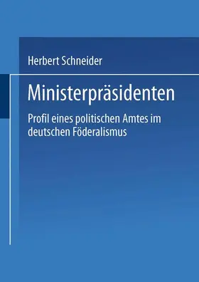  Ministerpräsidenten | Buch |  Sack Fachmedien