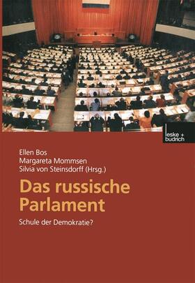 Bos / von Steinsdorff / Mommsen |  Das russische Parlament | Buch |  Sack Fachmedien