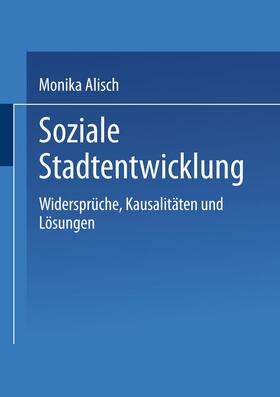Alisch |  Soziale Stadtentwicklung | Buch |  Sack Fachmedien