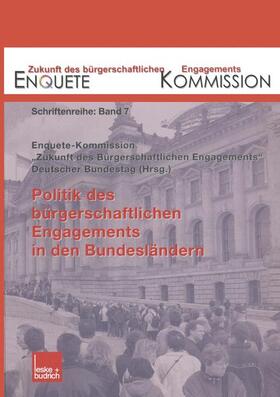 Kommission |  Politik des bürgerschaftlichen Engagements in den Bundesländern | Buch |  Sack Fachmedien