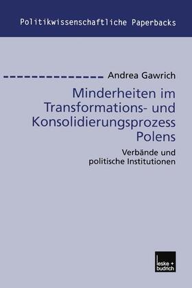 Gawrich |  Minderheiten im Transformations- und Konsolidierungsprozess Polens | Buch |  Sack Fachmedien
