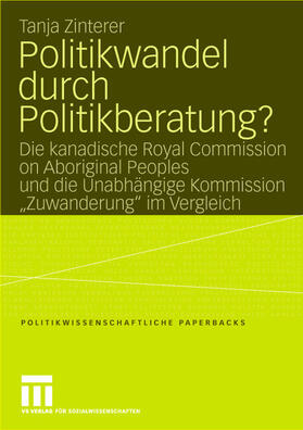 Zinterer |  Politikwandel durch Politikberatung? | Buch |  Sack Fachmedien