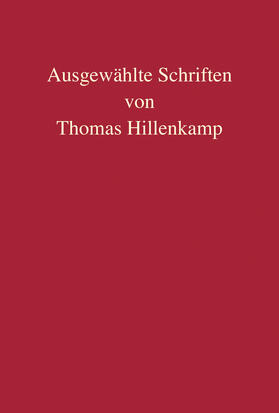 Tag / Cornelius / Hillenkamp |  Ausgewählte Schriften von Thomas Hillenkamp | Buch |  Sack Fachmedien