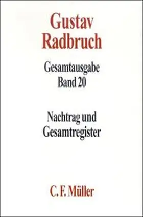 Kastner / Kaufmann |  Gustav Radbruch Gesamtausgabe | Buch |  Sack Fachmedien