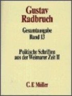 Baratta / Kaufmann |  Gustav Radbruch Gesamtausgabe | Buch |  Sack Fachmedien