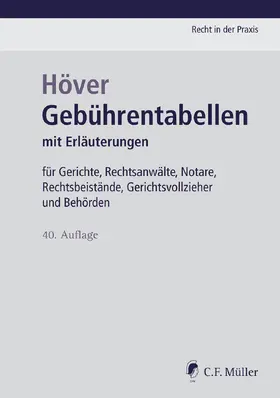 Höver |  Gebührentabellen | Buch |  Sack Fachmedien