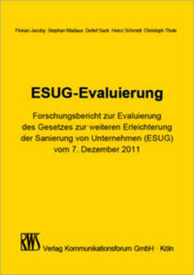 Jacoby / Madaus / Sack |  ESUG-Evaluierung | Buch |  Sack Fachmedien