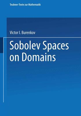 Burenkov |  Sobolev Spaces on Domains | Buch |  Sack Fachmedien