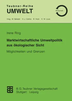  Marktwirtschaftliche Umweltpolitik aus ökologischer Sicht | Buch |  Sack Fachmedien