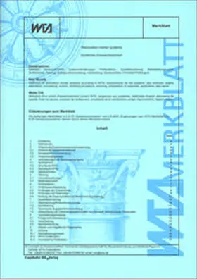 Wissenschaftlich-Technische Arbeitsgemeinschaft für Bauwerkserhaltung und Denkmalpflege e.V. -WTA-, Referat 6 Bauphysik, München |  Luftdichtheit im Bestand. Teil 2: Detailplanung und Ausführung. | Buch |  Sack Fachmedien