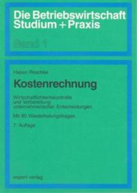 Reschke |  Kostenrechnung | Buch |  Sack Fachmedien