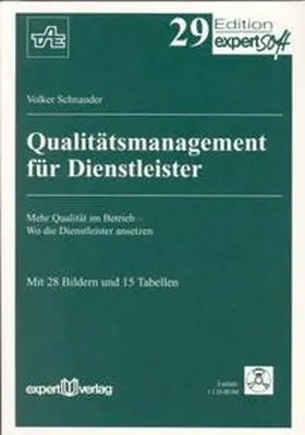 Schnauder |  Qualitätsmanagement für Dienstleister | Buch |  Sack Fachmedien