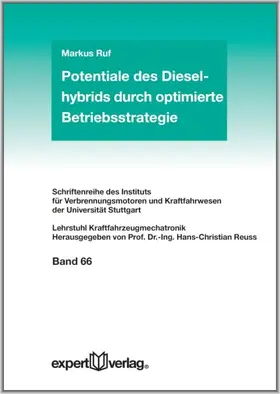 Ruf |  Potentiale des Dieselhybrids durch optimierte Betriebsstrategie | Buch |  Sack Fachmedien