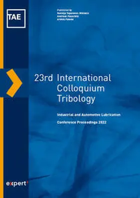 Fatemi / Pauschitz / Topolovec-Miklozic |  23rd International Colloquium Tribology | Buch |  Sack Fachmedien