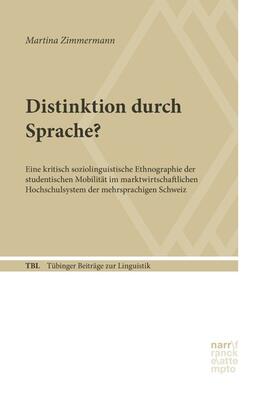 Zimmermann |  Distinktion durch Sprache? | eBook | Sack Fachmedien