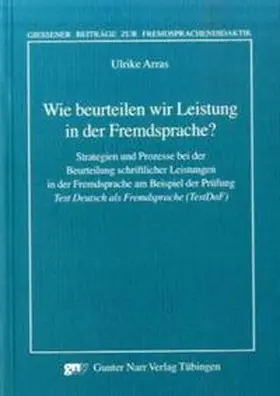 Arras |  Wie beurteilen wir Leistung in der Fremdsprache? | Buch |  Sack Fachmedien