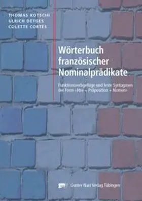 Kotschi / Detges / Cortès |  Funktionsverbgefüge und feste Syntagmen | Buch |  Sack Fachmedien