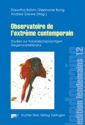 Boehm / Böhm / Bung |  Observatoire de l'extrême contemporain | Buch |  Sack Fachmedien