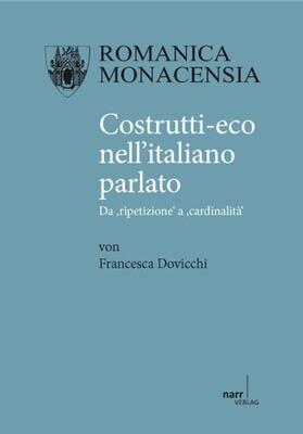 Dovicchi |  Costrutti-eco nell'italiano parlato | Buch |  Sack Fachmedien