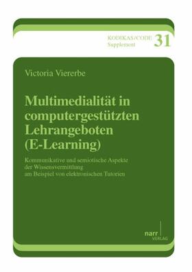 Viererbe |  Multimedialität in computergestützten Lehrangeboten (E-Learning) | Buch |  Sack Fachmedien