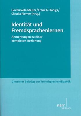 Burwitz-Melzer / Königs / Riemer |  Identität und Fremdsprachenlernen | Buch |  Sack Fachmedien