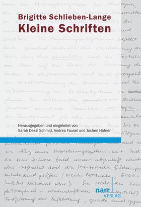 Schlieben-Lange / Dessì Schmid / Fausel |  Kleine Schriften | eBook | Sack Fachmedien