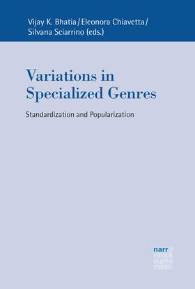 Bhatia / Chiavetta / Sciarrino | Variation in Specialized Genres | E-Book | sack.de