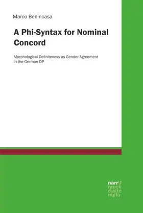 Benincasa |  A Phi-Syntax for Nominal Concord | Buch |  Sack Fachmedien