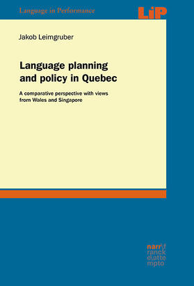 Leimgruber |  Language planning and policy in Quebec | Buch |  Sack Fachmedien