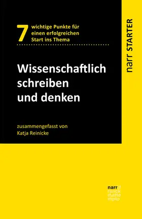 Reinicke |  Wissenschaftlich schreiben und denken | Buch |  Sack Fachmedien